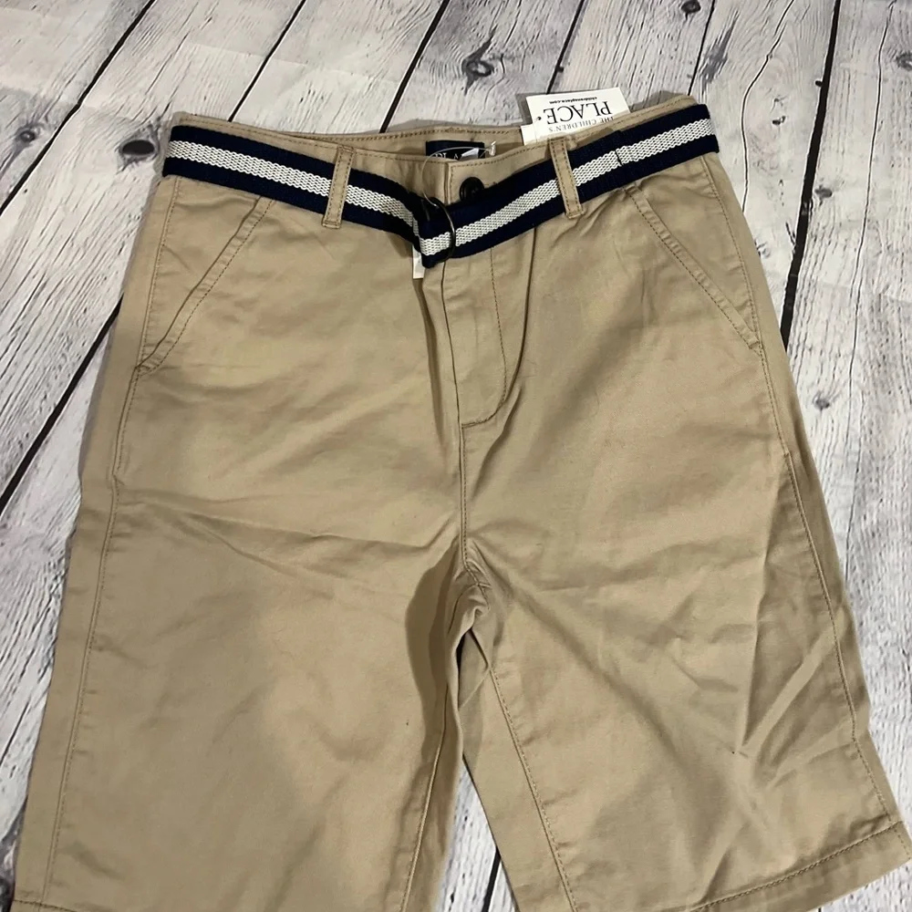 Children's Place Boys' Belted Chino Shorts NWT